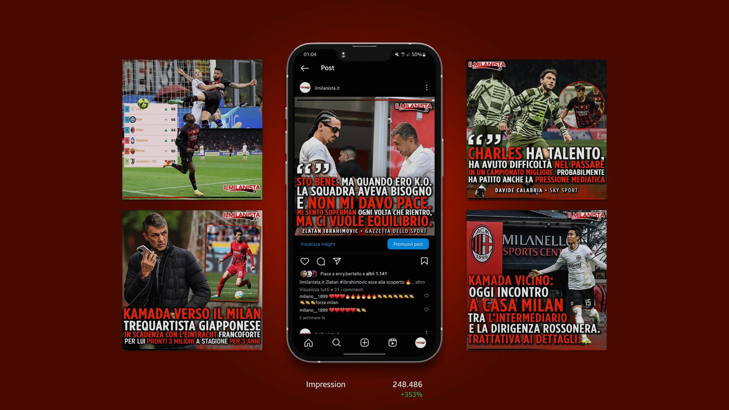 mockup il milanista