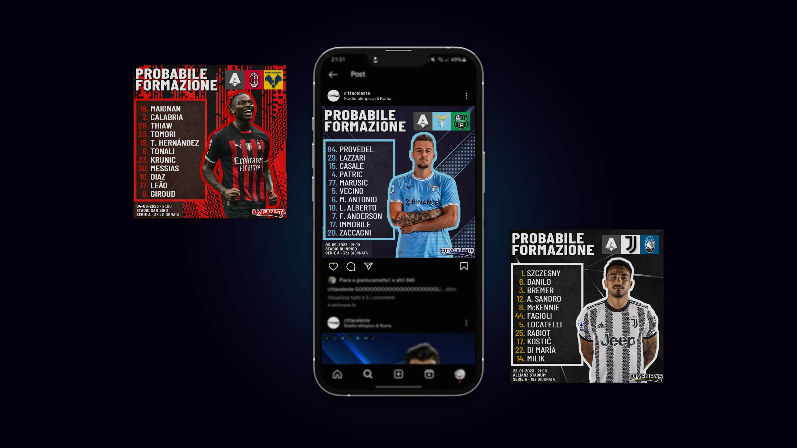 formazioni mockup