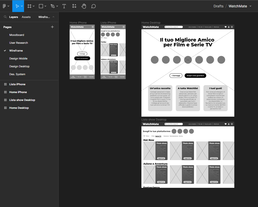 wireframe watchmate